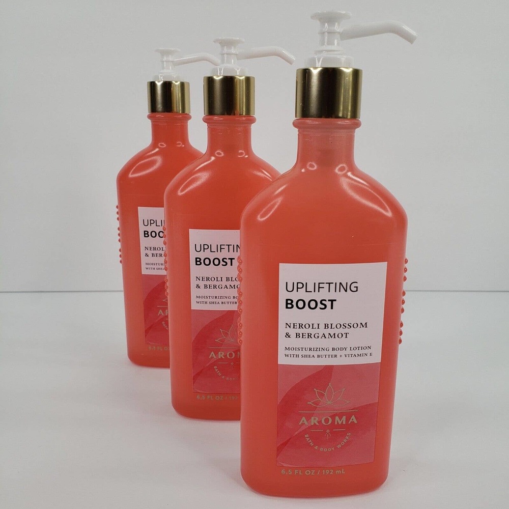 3 Bath & Body Works UPLIFTING BOOST Neroli Blossom Bergamot Pump Body Lotion - Picture 1 of 5